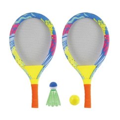 Venkovní hry – Sada na tenis a badminton 2v1