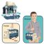 Bavytoy Lékařský set 3v1 bus modrý