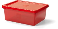 LEGO úložný box s organizérem - červený
