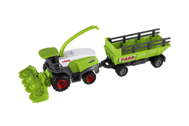 Kombajn/řezačka s vlekem plast 22cm