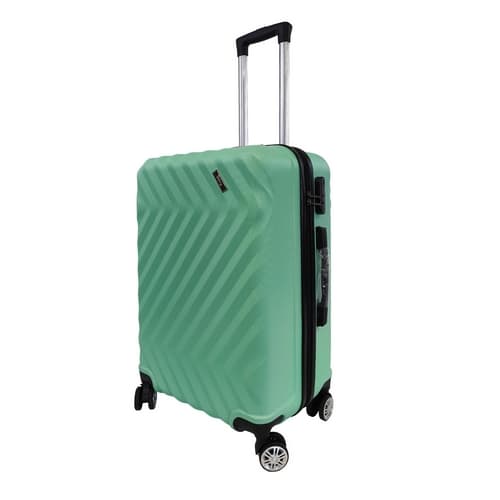 Bavy Cestovní kufr skořepinový 24" Waves Light green