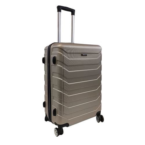 Bavy Cestovní kufr skořepinový 24"  Ribs Gold beige