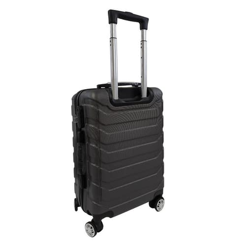 Bavy Cestovní kufr skořepinový 20"  Ribs Dark grey