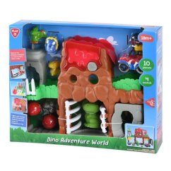 Sada dobrodružný svět dinosaurů s doplňky na baterie se zvukem a světlem