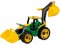 Lena 2080 Traktor se lžící a bagrem, žluto zelený