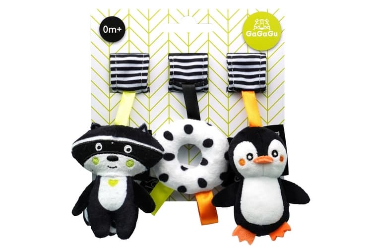 GAGAGU Závěsná plyšová hračka Mýval Tučňák Donut