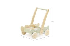 Dřevěné vozítko s kostkami