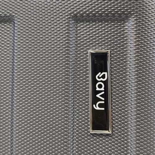 Bavy Cestovní kufr skořepinový 24" Stripes Dark grey