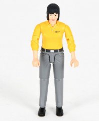 Bruder 46180 BWORLD Žena - žluté triko, šedé kalhoty